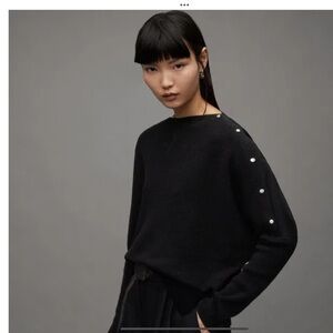 All Saints Black Knit Sweater